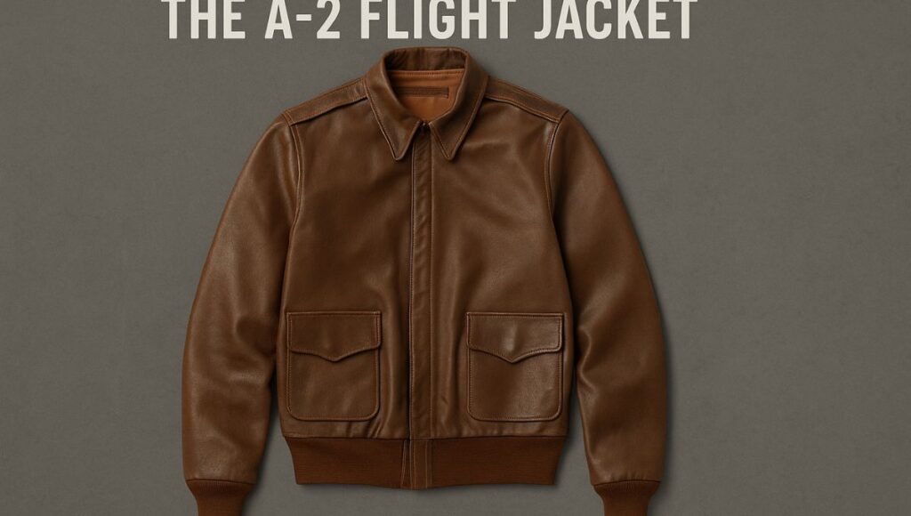 A-2 Flight Brown Leather Feshion Jacket