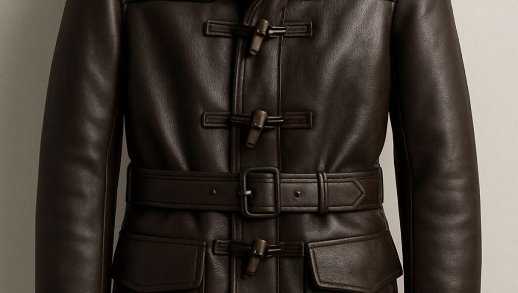 Biker Black Leather Chaps