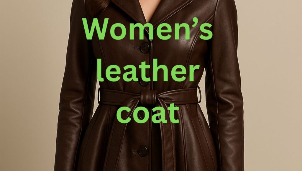Women's Babydoll Coat 2 Biker Black Leather Chaps